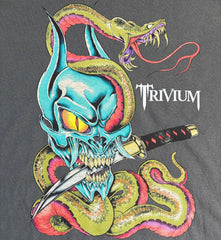 Trivium - Pointed Skull Blade - Faded Black T-shirt