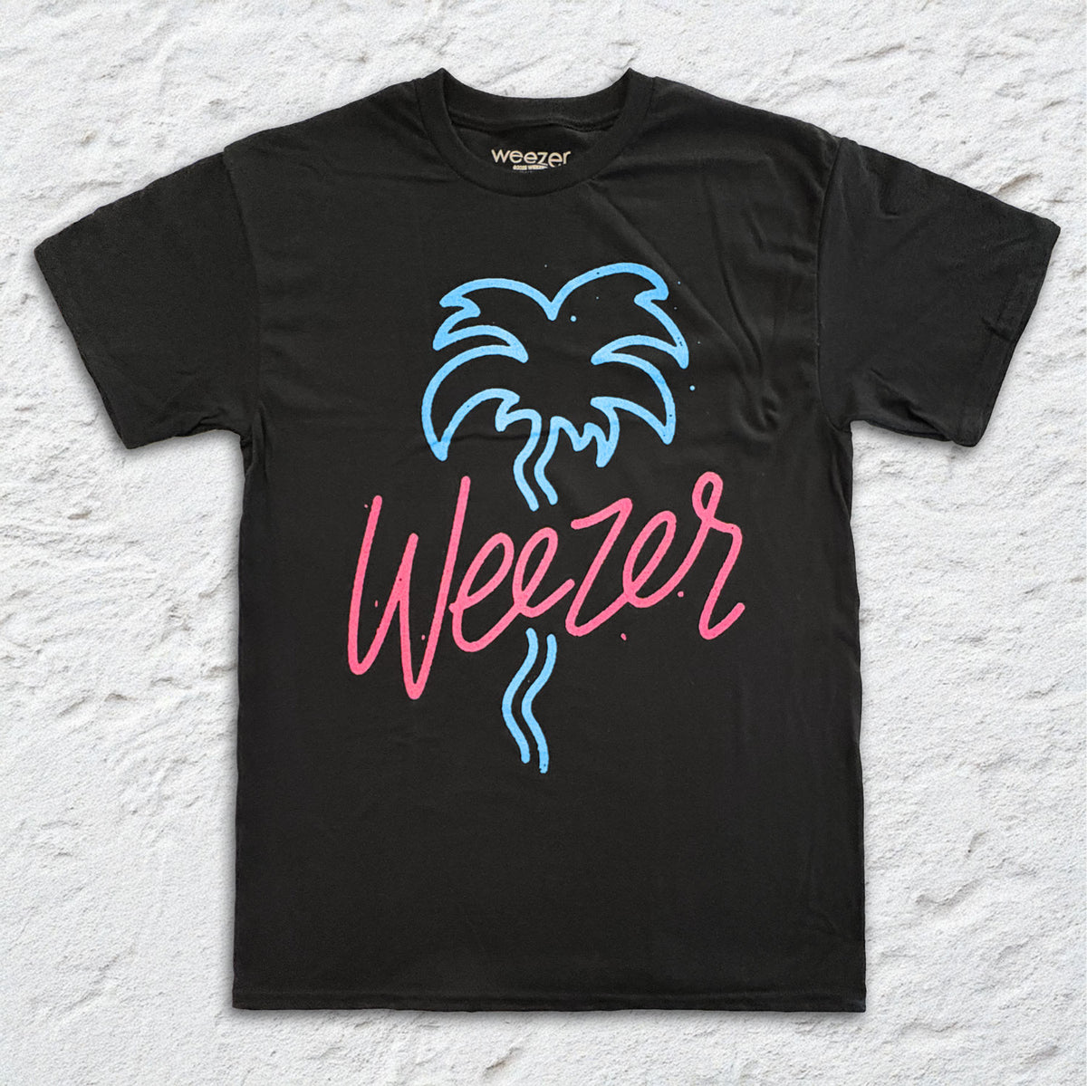 Weezer - Neon Palms - Black T-shirt
