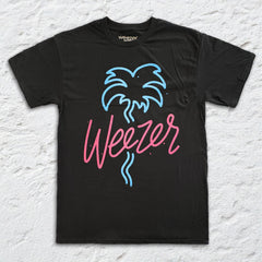 Weezer - Neon Palms - Black T-shirt