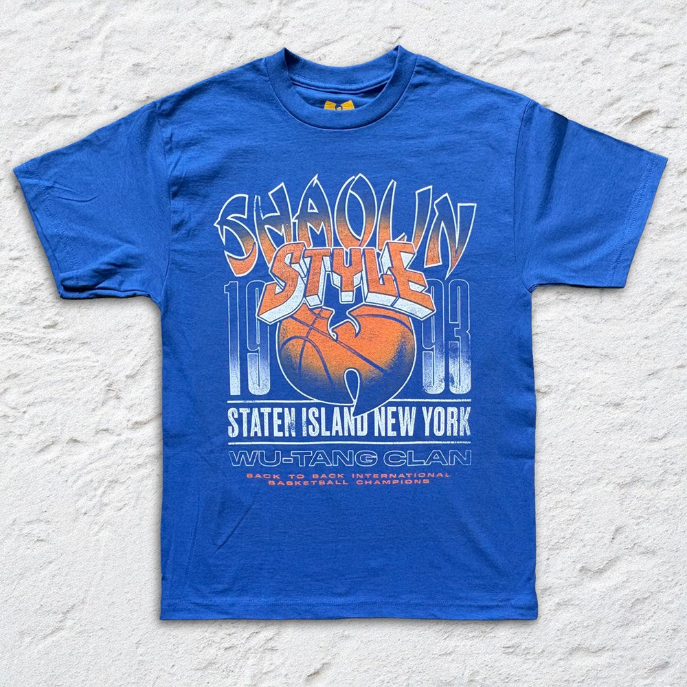 Wu-Tang Clan - BBall Shaolin NY - Royal Blue T-shirt