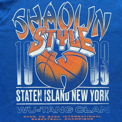 Wu-Tang Clan - BBall Shaolin NY - Royal Blue T-shirt