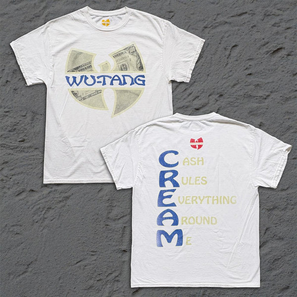 Wu-Tang Clan - Cream - White Vintage T-shirt – Official