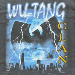 Wu-Tang Clan - Lightning Cityscape - Faded Black T-shirt