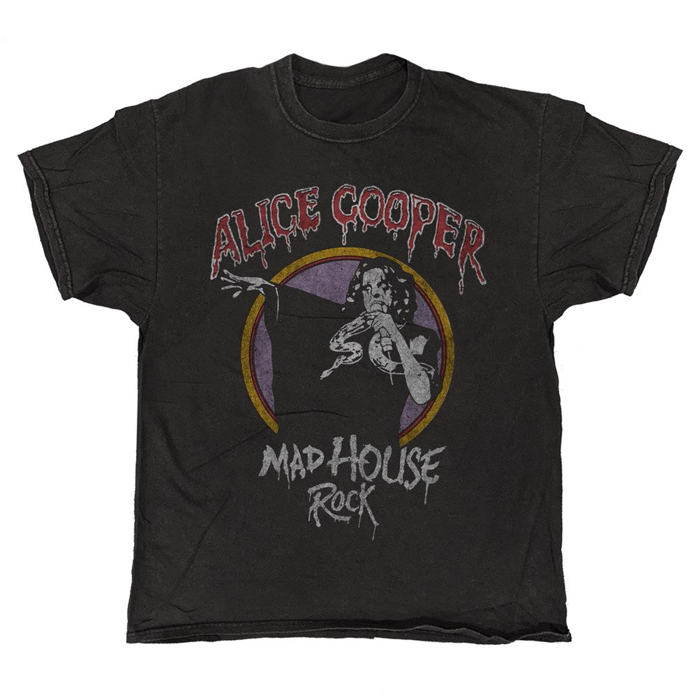Alice Cooper - Mad House - T-shirt Vintage Wash Black