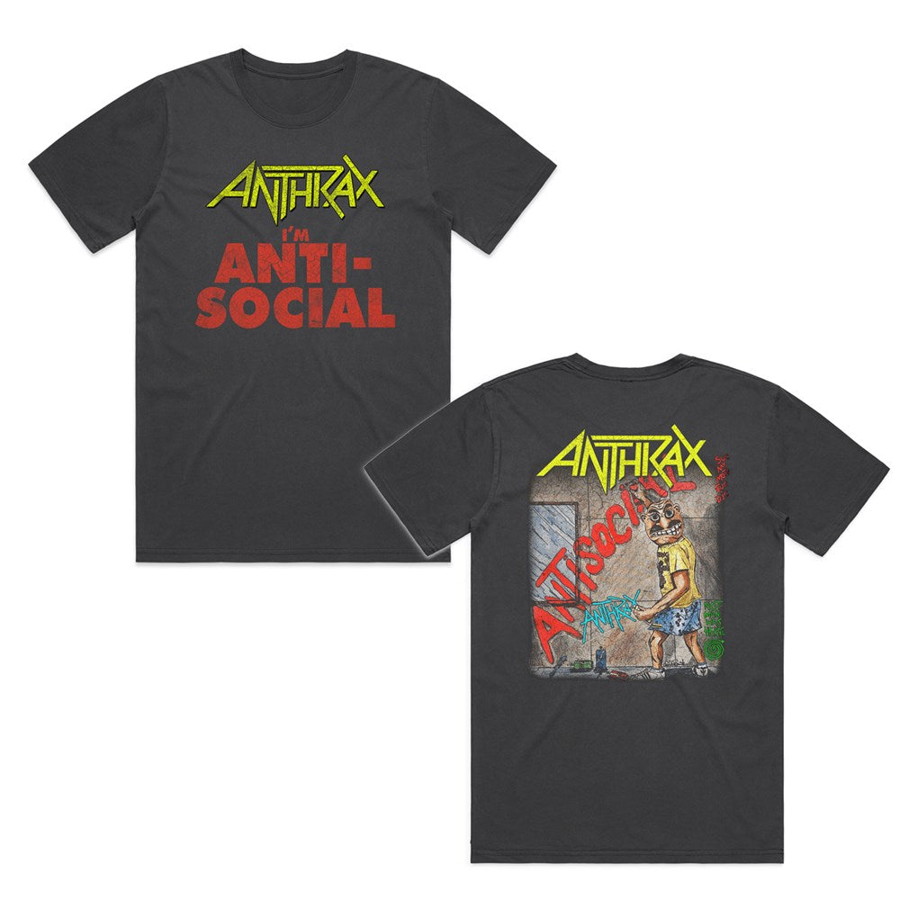 ANTHRAX - I'm Anti-Social - T-shirt Faded Black