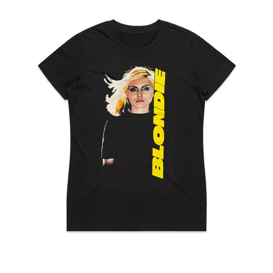 Blondie - First Album - Womens Black T-shirt (Limited Tour Item)