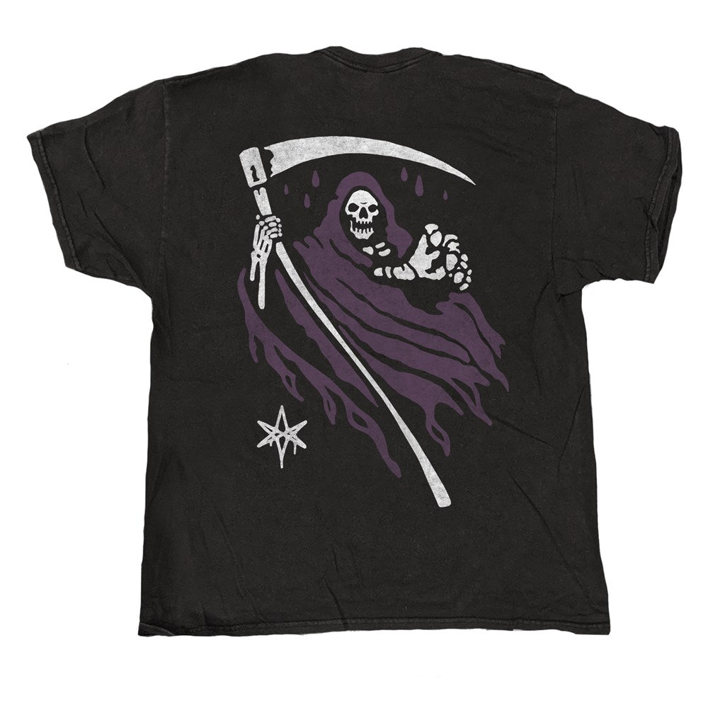 Bring Me The Horizon - Reaper Cartoon - Vintage Wash T-shirt Black