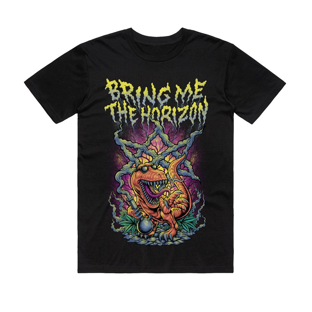 Bring Me The Horizon - Smoking Dinosaur - T-shirt Black