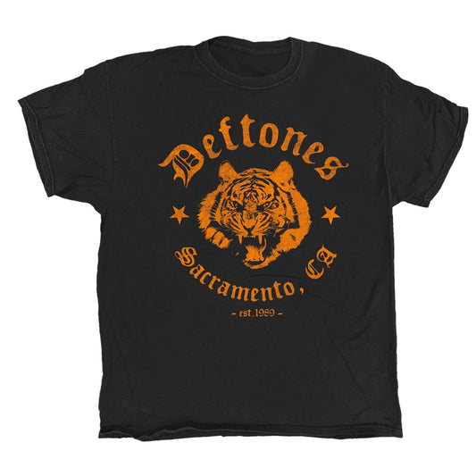 Deftones - Tiger - Black Vintage Wash T-shirt