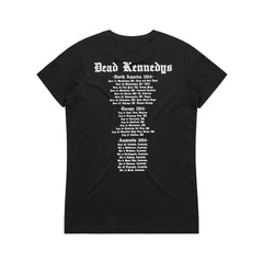 Dead Kennedys - Logo Tour  2014 - Womens Black T-shirt (Limited Tour Item)