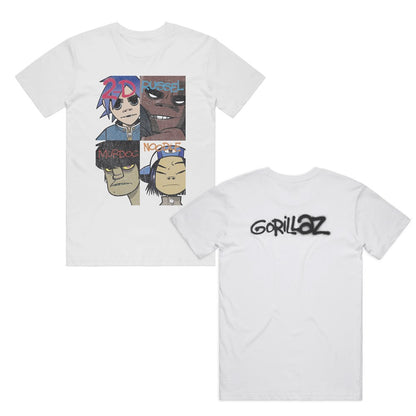 Gorillaz - Graffiti - T-shirt White