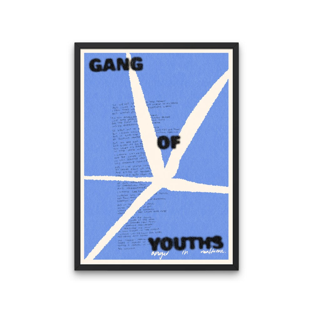 Gang of Youths - Blue - A3 Poster