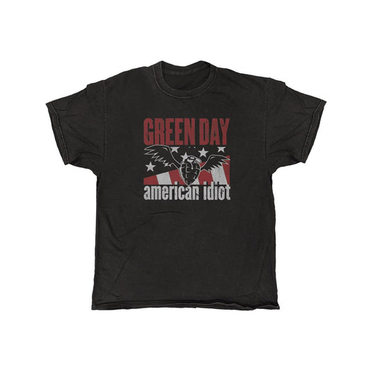 Green Day - American Idiot - Vintage Wash T-shirt Black