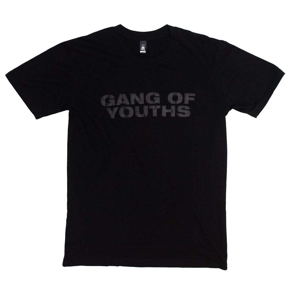 Gang of Youths - Black Puff Logo Tee