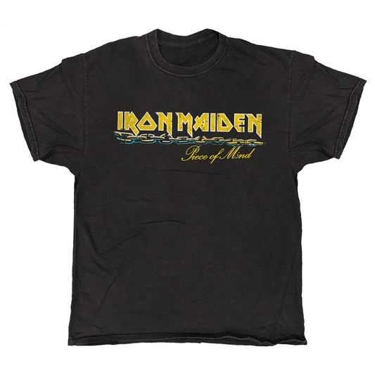 Iron Maiden - POM Tracklist - T-shirt Vintage Black