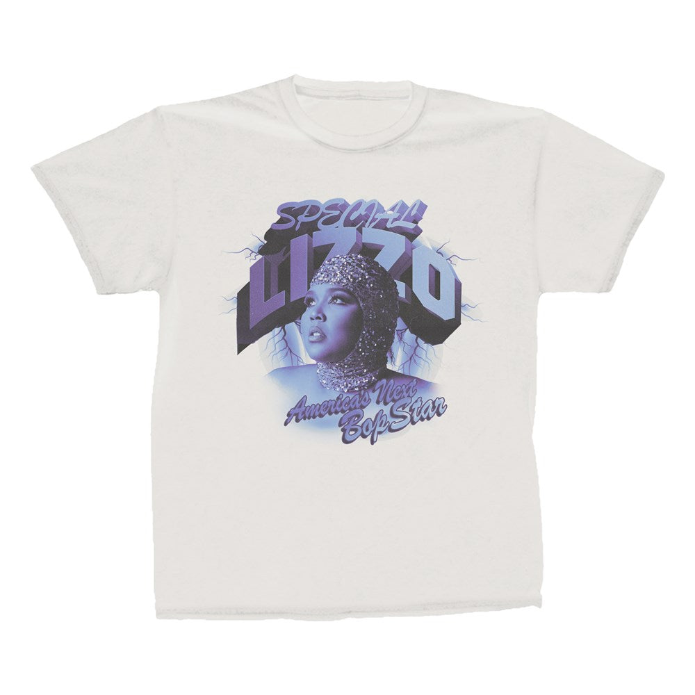 Lizzo - Bop Star -  Vintage Wash T-shirt White