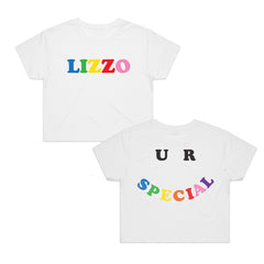 Lizzo - Special Letters - Womens  White Crop