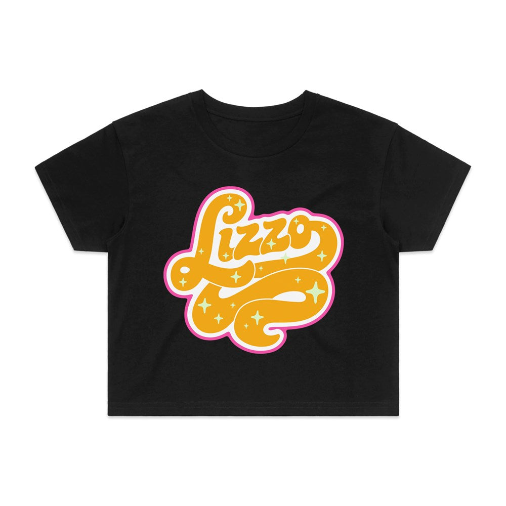Lizzo - Swirl - Womens  Crop T-shirt Black