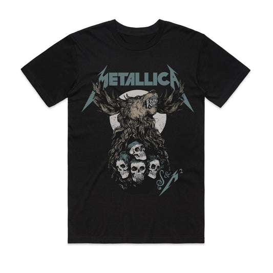Metallica - S&M Skulls - Black T-shirt