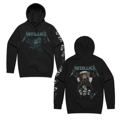 Metallica - S&M2 Skulls - Black Hooded Sweatshirt