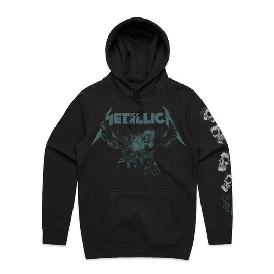 Metallica - S&M2 Skulls - Black Hooded Sweatshirt