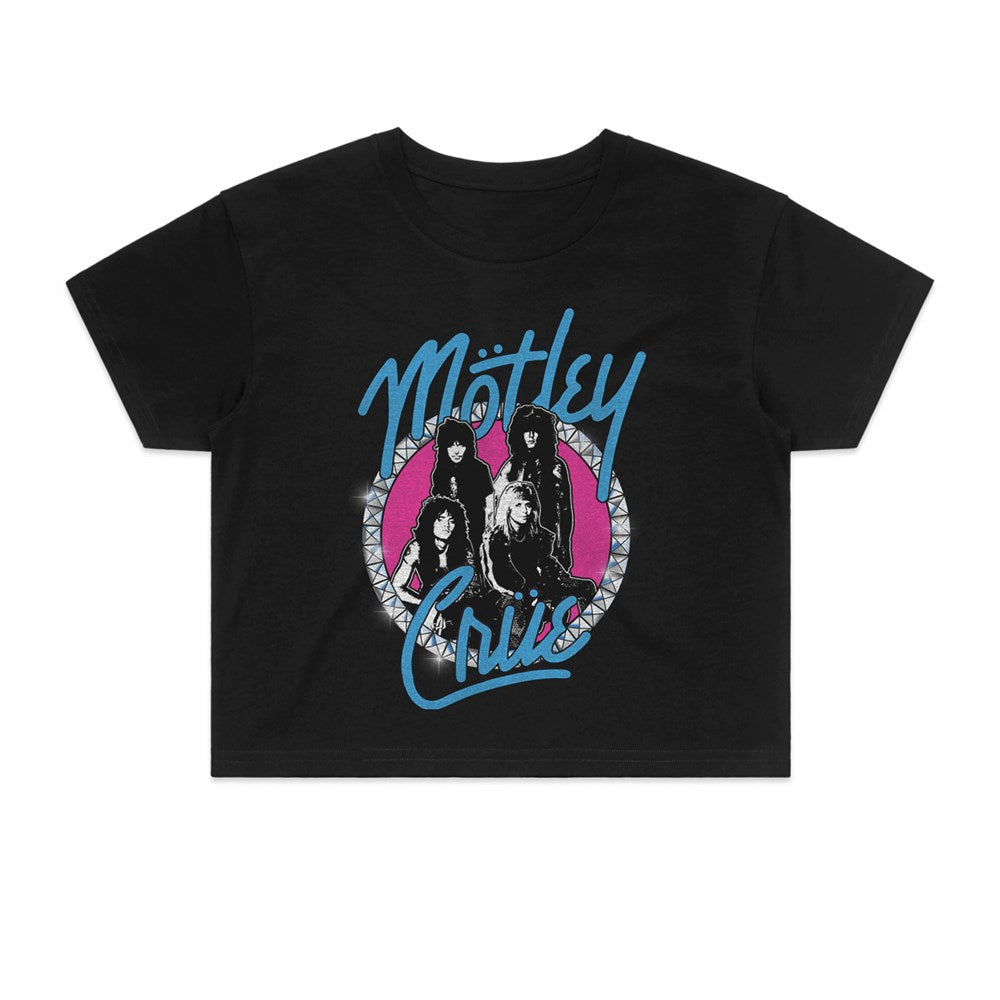Motley Crue - Bling - Womens Black Crop