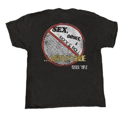 Motley Crue - No Fun Tour 84 - Black Vintage T-shirt