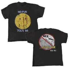 Motley Crue - No Fun Tour 84 - Black Vintage T-shirt