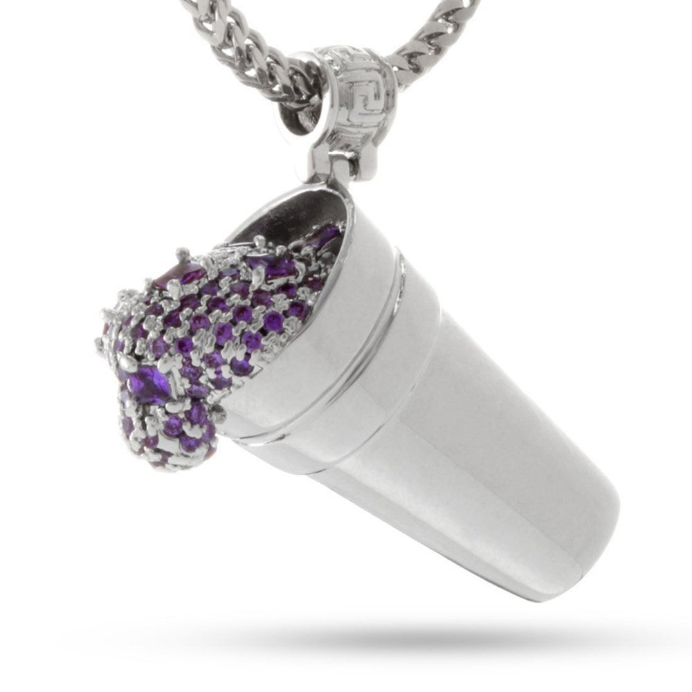 Snoop Dogg - The Silver Purple Drank Necklace // Designed by Snoop Dogg x King Ice