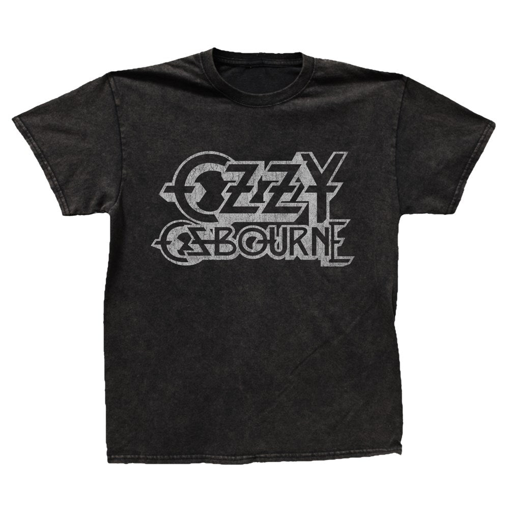 Ozzy Ozbourne - Vintage Logo - Black Vintage Wash T-shirt