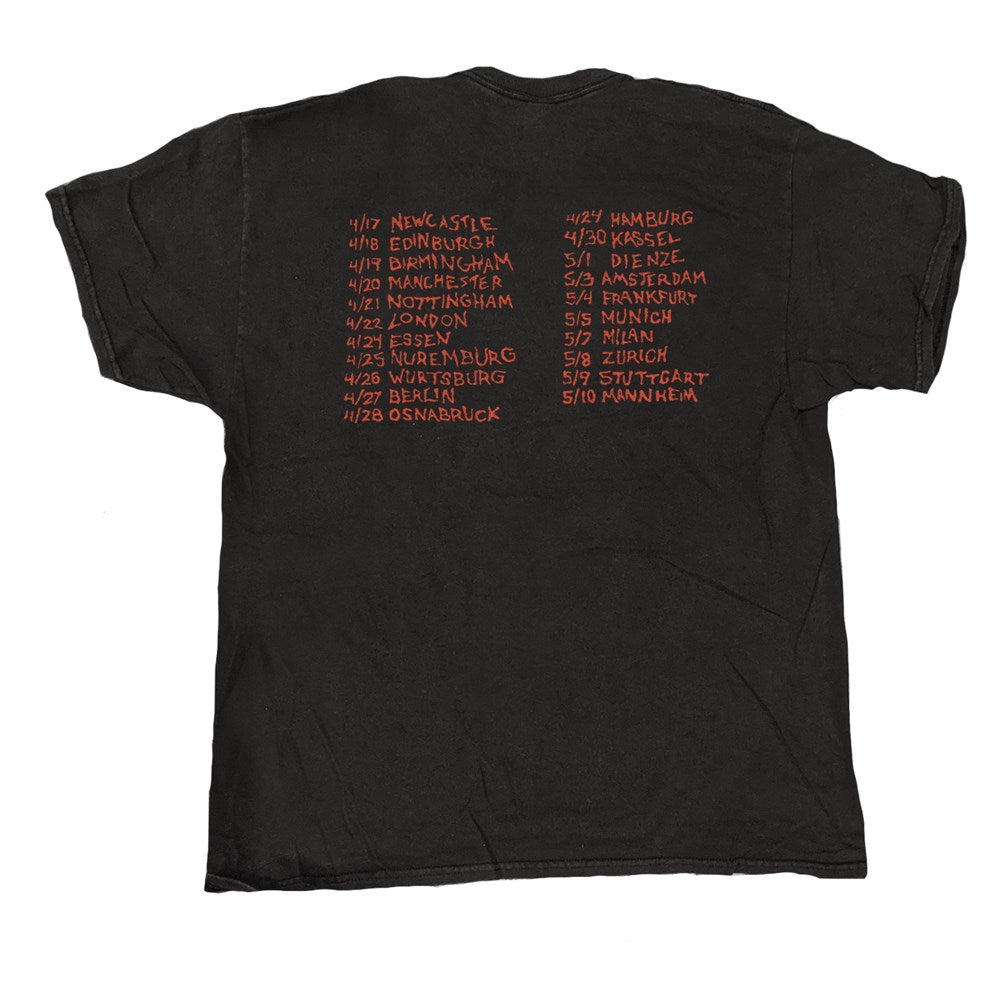 Slayer - Grave Tour - Black Vintage Wash T-shirt