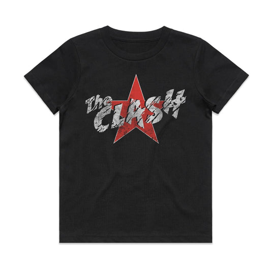 The Clash - Star Logo Kids Black T-shirt