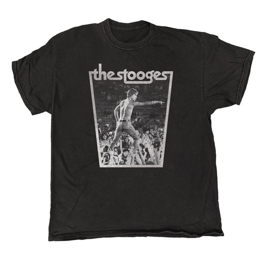 The Stooges - Crowd Walk - Black Vintage Wash T-shirt