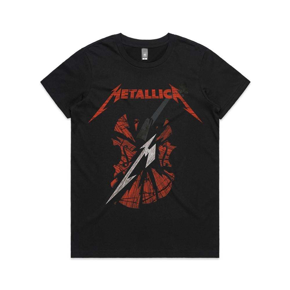 Metallica - S & M2 Scratch Cello - Black Ladies T-shirt