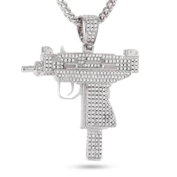 King Ice - 14K Uzi Necklace